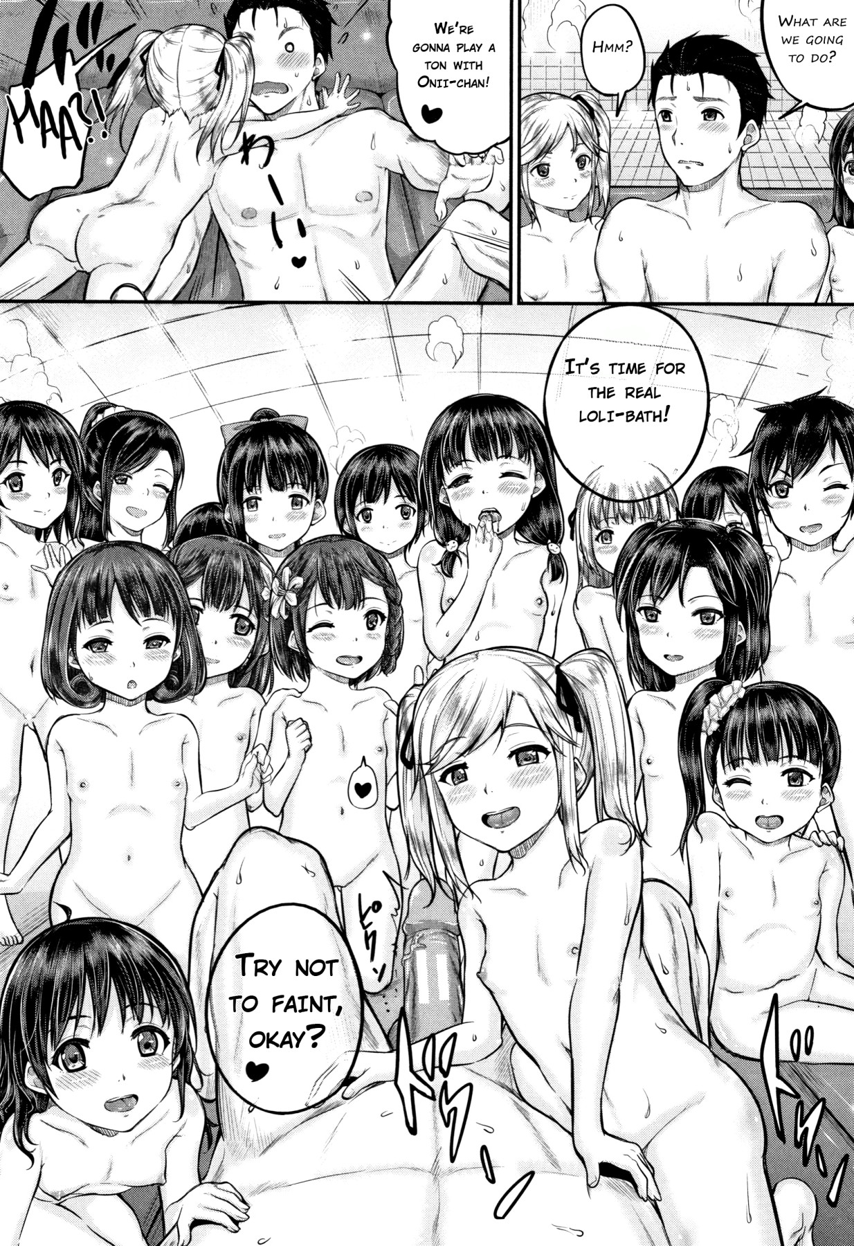 Hentai Manga Comic-Take Home Loli Bath-Read-21